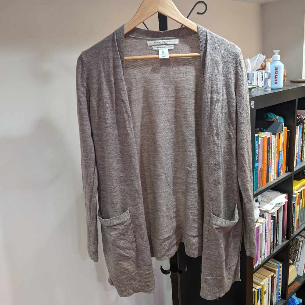 Max Studio Merino Wool Cardigan